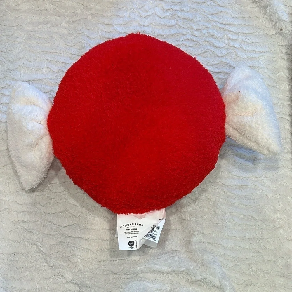 Wondershop Red and White Peppermint Candy Accent Toss Pillow bundle of 2 new